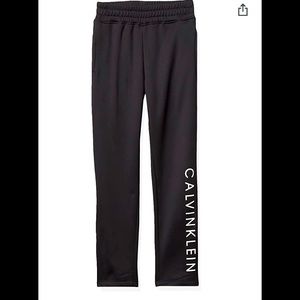 CALVIN KLEIN PERFORMANCE Boys Side Zip Logo Joggers 14/16